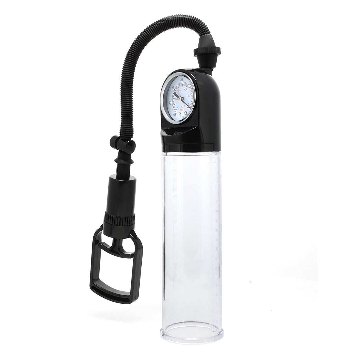 Trigger Man Penis Pump with Air Pressure Gauge - Sunset Novelties