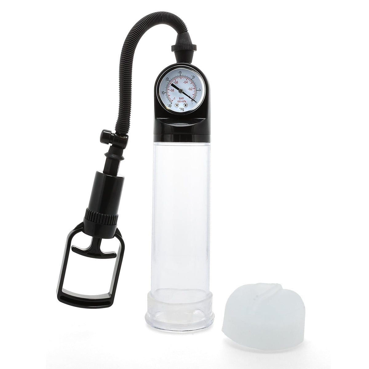 Trigger Man Penis Pump with Air Pressure Gauge - Sunset Novelties